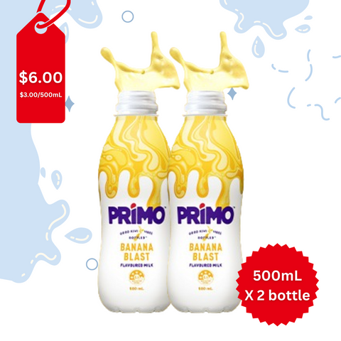 Primo Flavoured Milk Banana Blast 500mL X 2 bottle