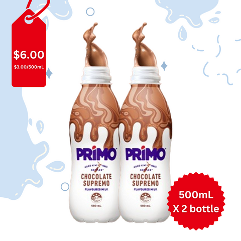 Primo Flavoured Milk Chocolate Supremo 500mL X 2 bottle