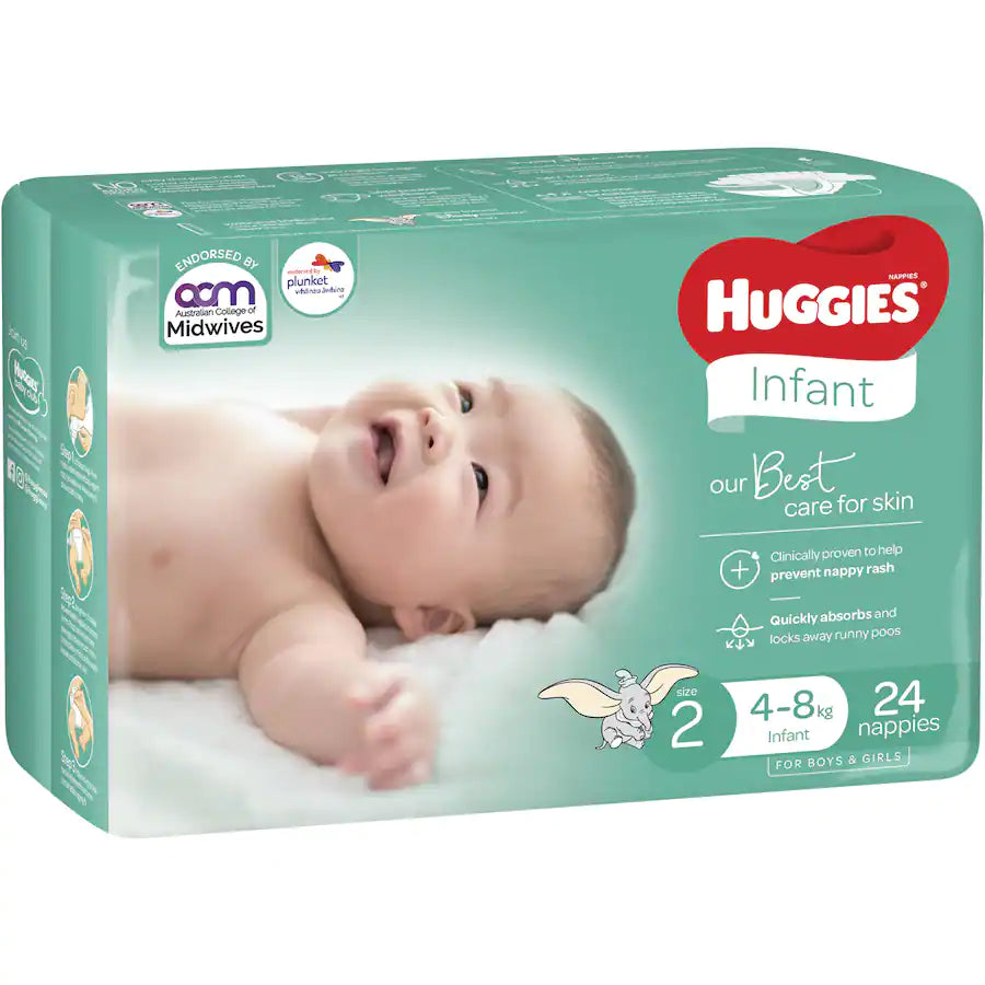 Huggies best sale 2 nappies