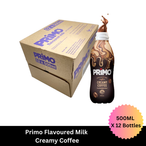 Primo Flavoured Milk Creamy Coffee 500ml X 12 Bottle TMK