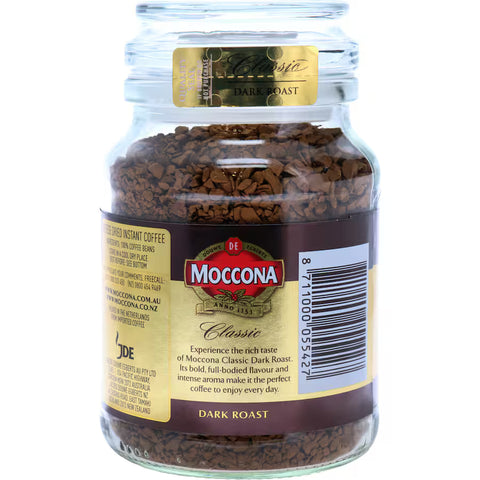 Moccona Instant Coffee Classic Dark Roast 100g