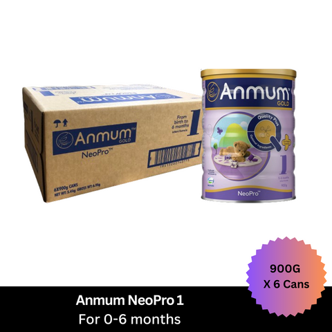 Anmum Gold NeoPro 1 Infant Formula Stage 1 900g X 6 Can (0-6 months)