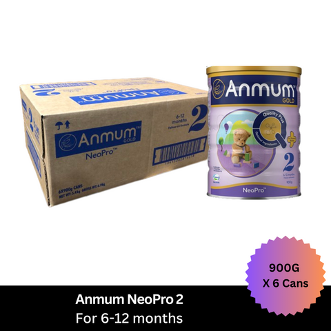 Anmum Gold NeoPro 2 Follow-on Formula Stage 2 900g X 6 Can (6-12 months) TMK