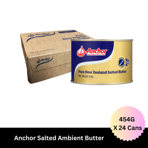 Anchor Pure New Zealand Salted Butter 454G X 24 Can (Ambient) TMK