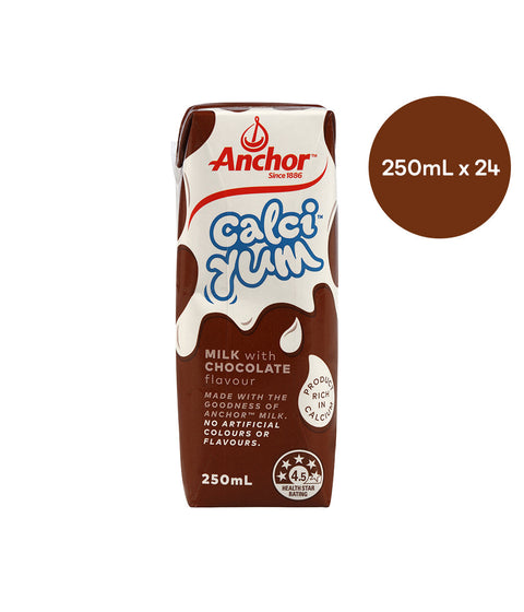 Anchor CalciYum Chocolate Flavoured Milk 250ML X 24 Pack TMK