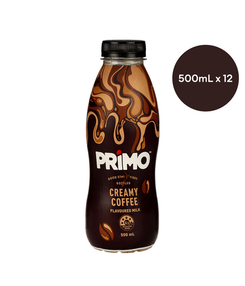 Primo Flavoured Milk Creamy Coffee 500ml X 12 Bottle