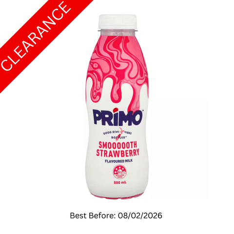 [Clearance] Primo Flavoured Milk Smooth Strawberry 500ml [BBD: 08/02/2026]