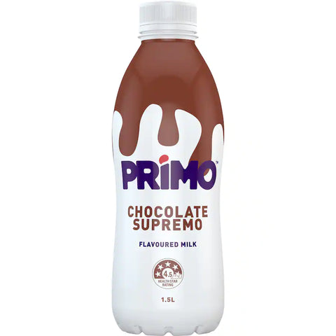 Primo Flavoured Milk Chocolate 1.5L X 6 Bottle