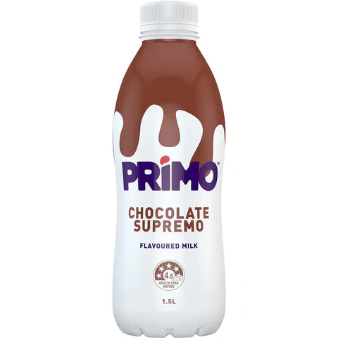 Primo Flavoured Milk Chocolate 1.5L X 6 Bottle TMK