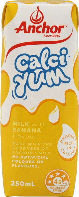 Anchor CalciYum Banana Flavoured Milk 250ML [BBD: DEC 2024]