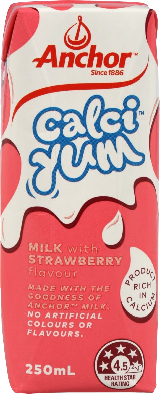 Anchor CalciYum Strawberry Flavoured Milk 250ML [BBD: DEC 2024]