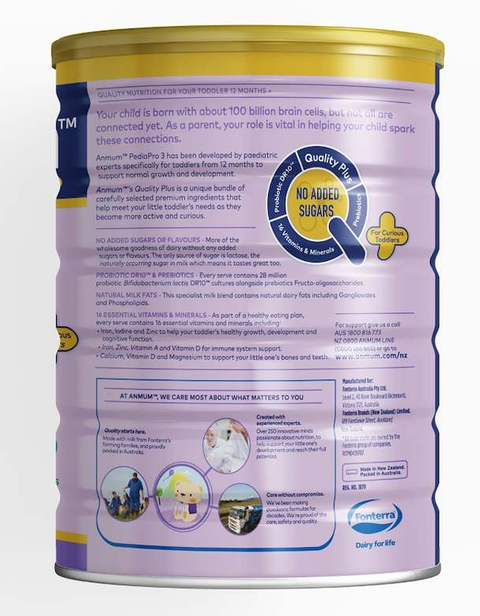 Anmum Gold PediaPro 3 Toddler Milk Powder 900g (12-36 months)