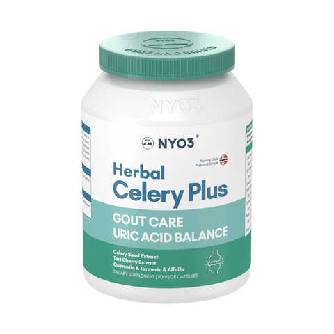 NYO3 Herbal Celery Plus Gout Care Uric Acid Balance 90 Vege Capsules