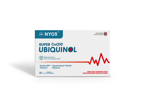 NYO3 Super CoQ10 Ubiquinol 550mg 30 Softgels