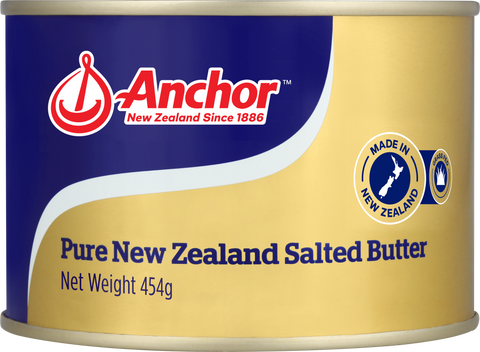 Anchor Pure New Zealand Salted Butter - 454g Tin (Ambient)