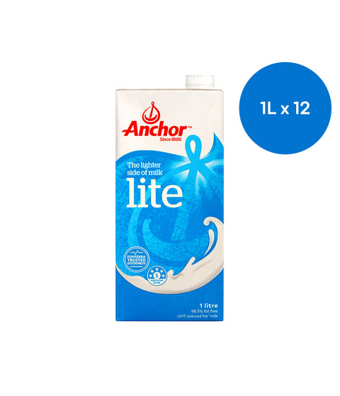 Anchor Lite Milk UHT 1L X 12 Pack