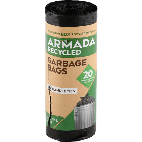Armada Recycled Rubbish Bags Roll 20pack