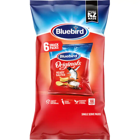 Bluebird Potato Chips Originals 108g Multipack 6pack