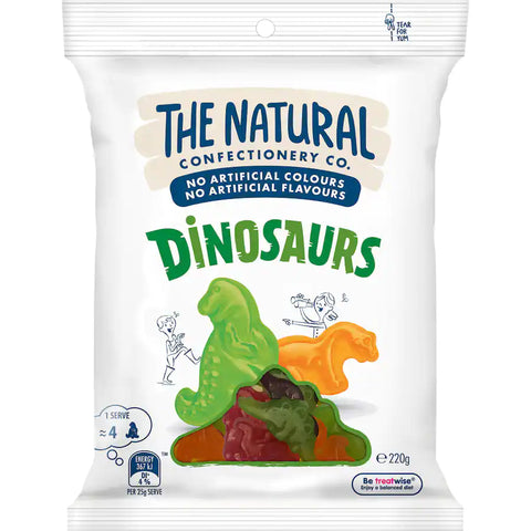 The Natural Confectionery Co Jelly Sweets Dinosaurs