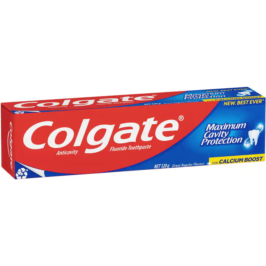 Colgate Maximum Cavity Protection Toothpaste Great Regular Flavour Tub ...