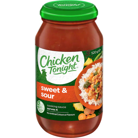 Chicken Tonight Meal Base Cooking Sauce Sweet & Sour 520g