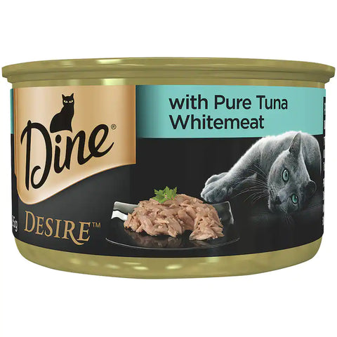 Dine Desire Wet Cat Food Pure Tuna Whitemeat Can 85g