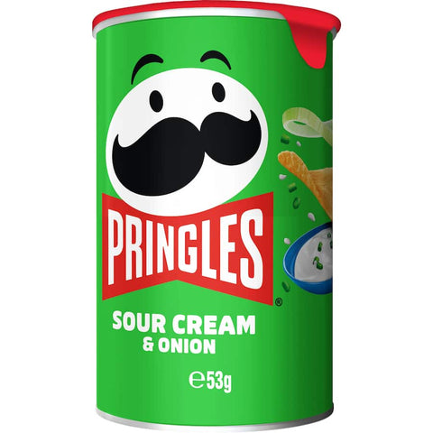 Pringles Potato Chips Sour Cream & Onion Single serve 53g