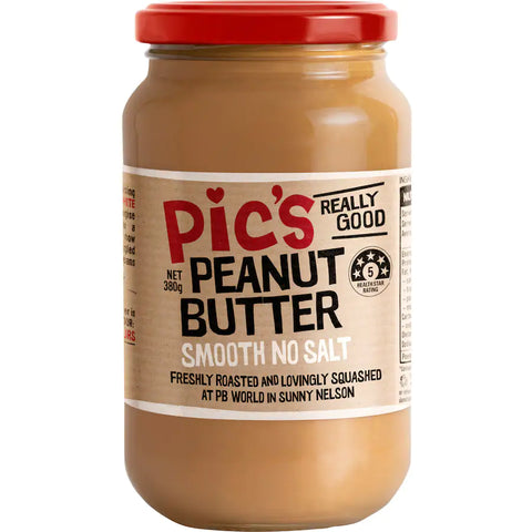 Pics Really Good Peanut Butter Smooth Unsalted 380g