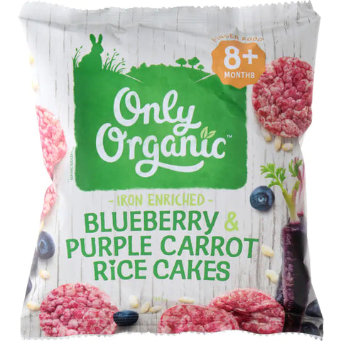 Only Organic Baby Snacks Blueberry Rice Cakes