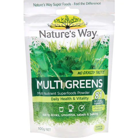 Natures Way Super Foods Multi Greens Powder 100g