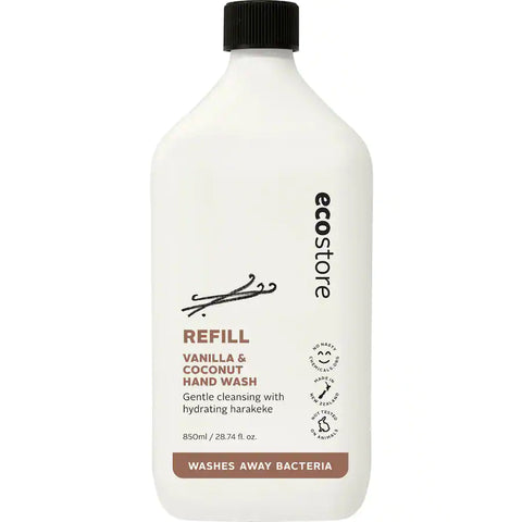 Ecostore Hand Wash Vanilla Coconut Refill 850mL