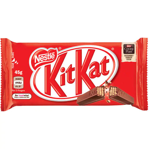 Nestle Kit Kat Chocolate Bar 4 Finger 45g