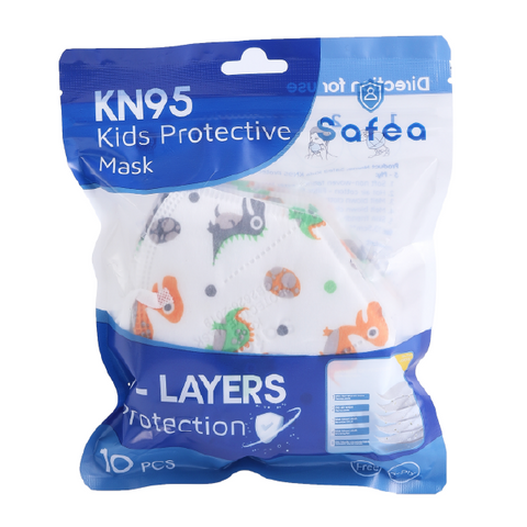 Safea Kids KN95 Protective Mask - Dinosaur (10PCs)